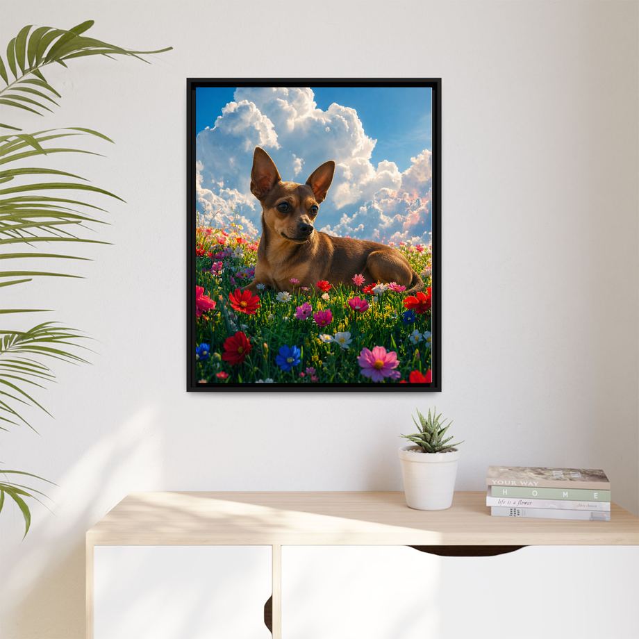 Framed 24x30 Black context