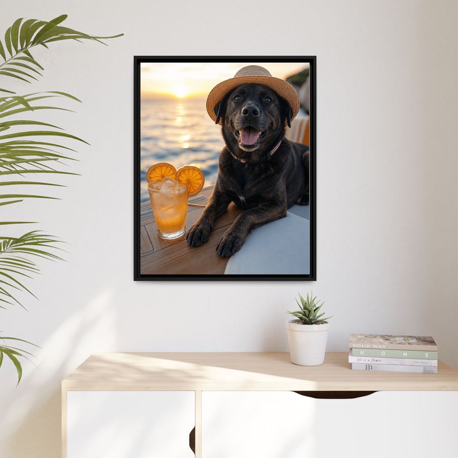 Framed 24x30 Black context