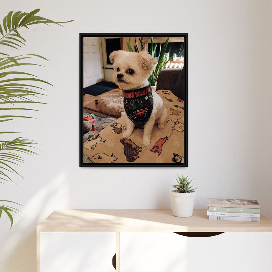 Framed 24x30 Black context