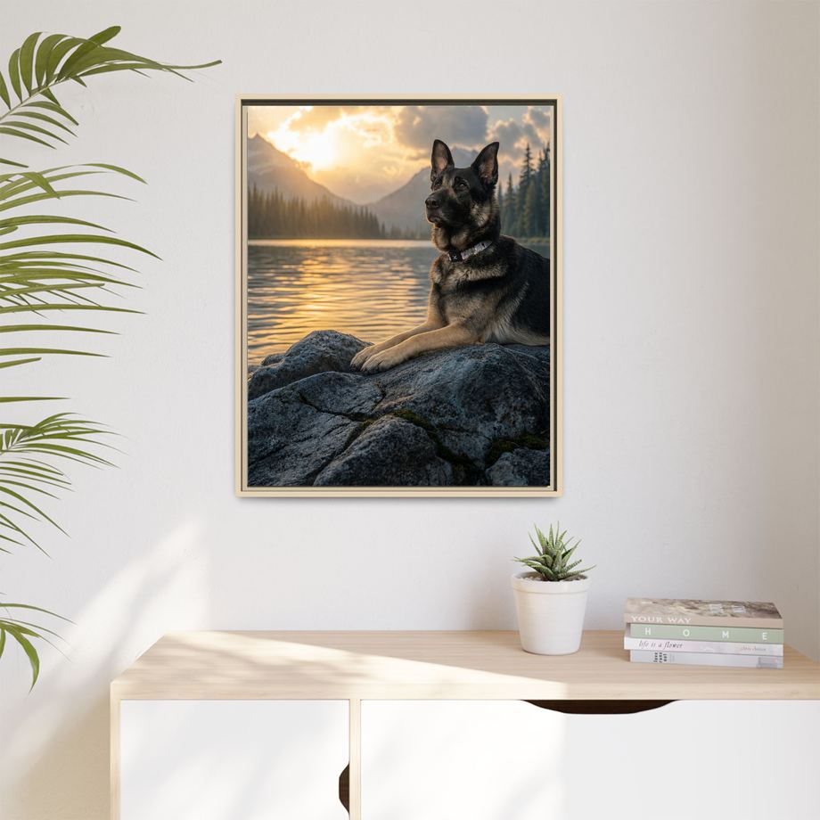 Framed 24x30 Natural context