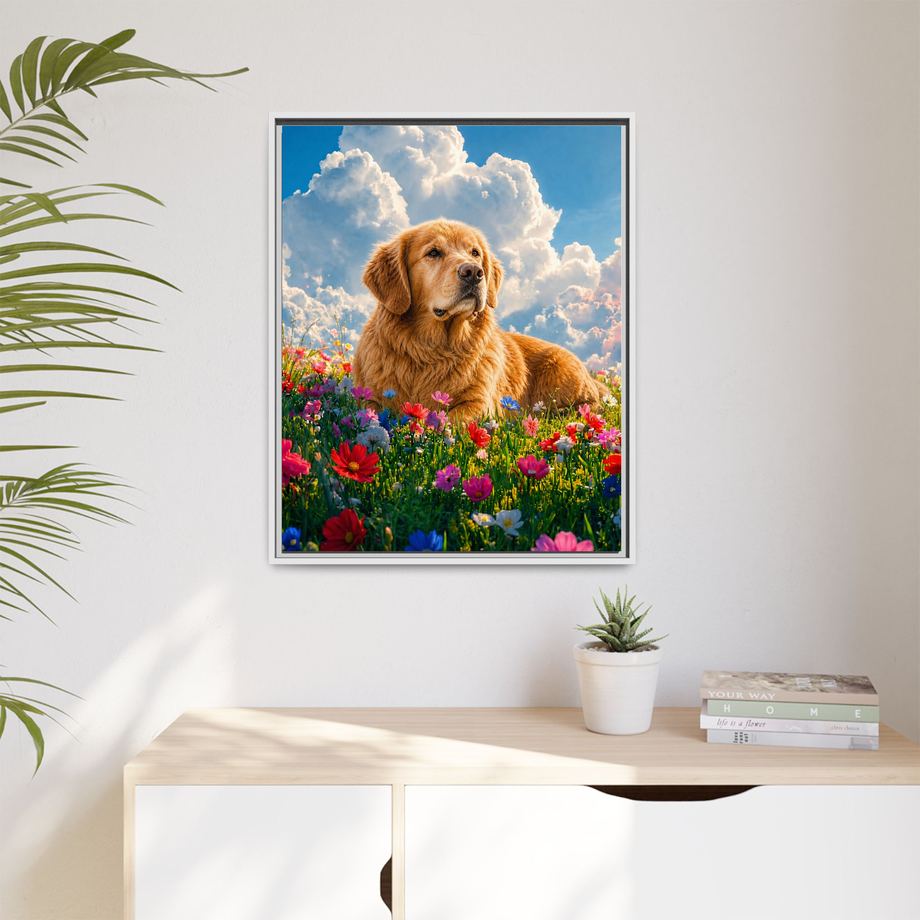 Framed 24x30 White context
