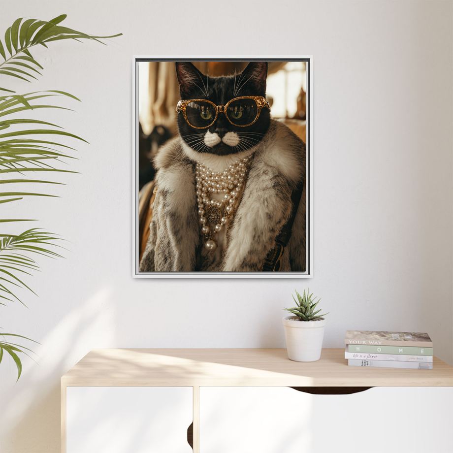 Framed 24x30 White context
