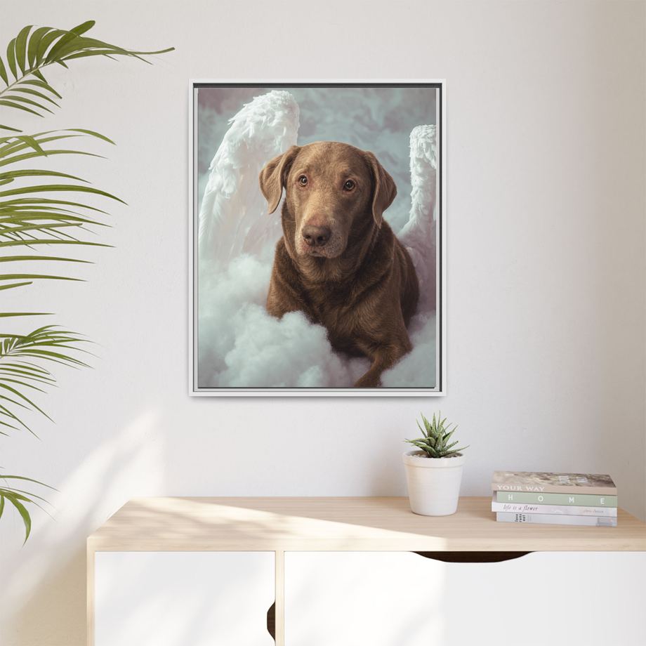 Framed 24x30 White context