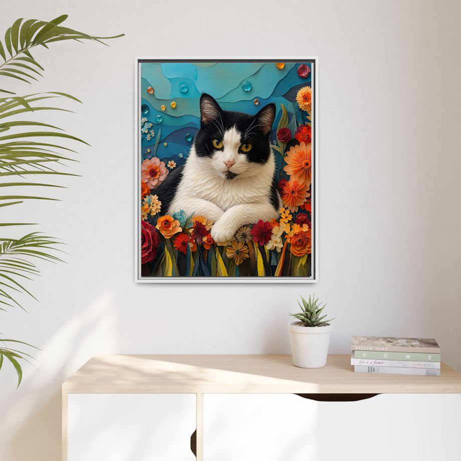 Framed 24x30 White context