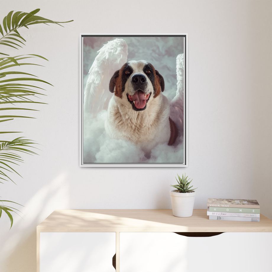 Framed 24x30 White context