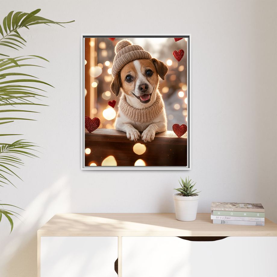 Framed 24x30 White context