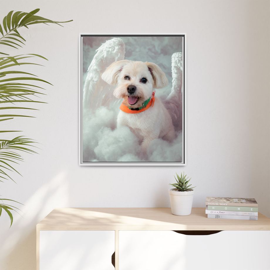 Framed 24x30 White context