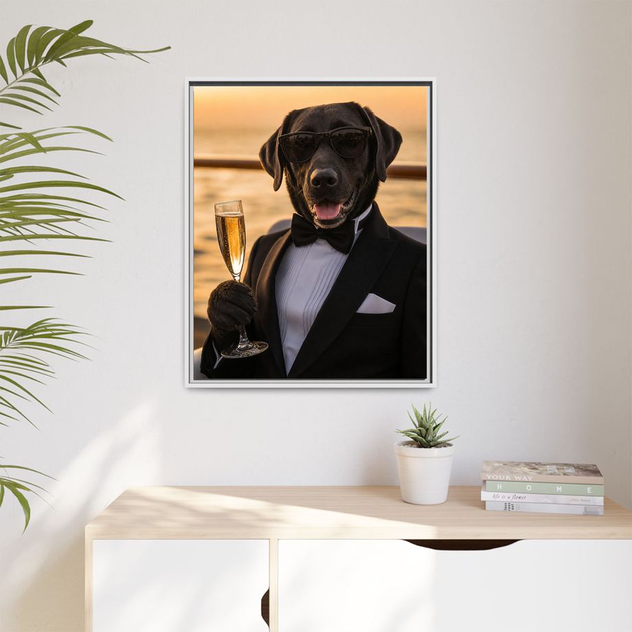 Framed 24x30 White context