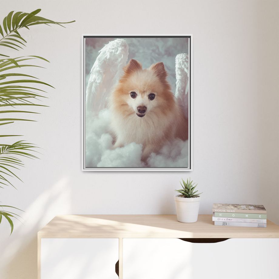 Framed 24x30 White context
