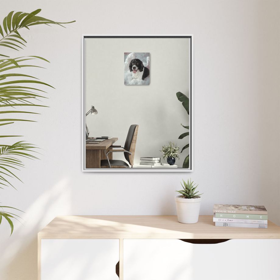 Framed 24x30 White context