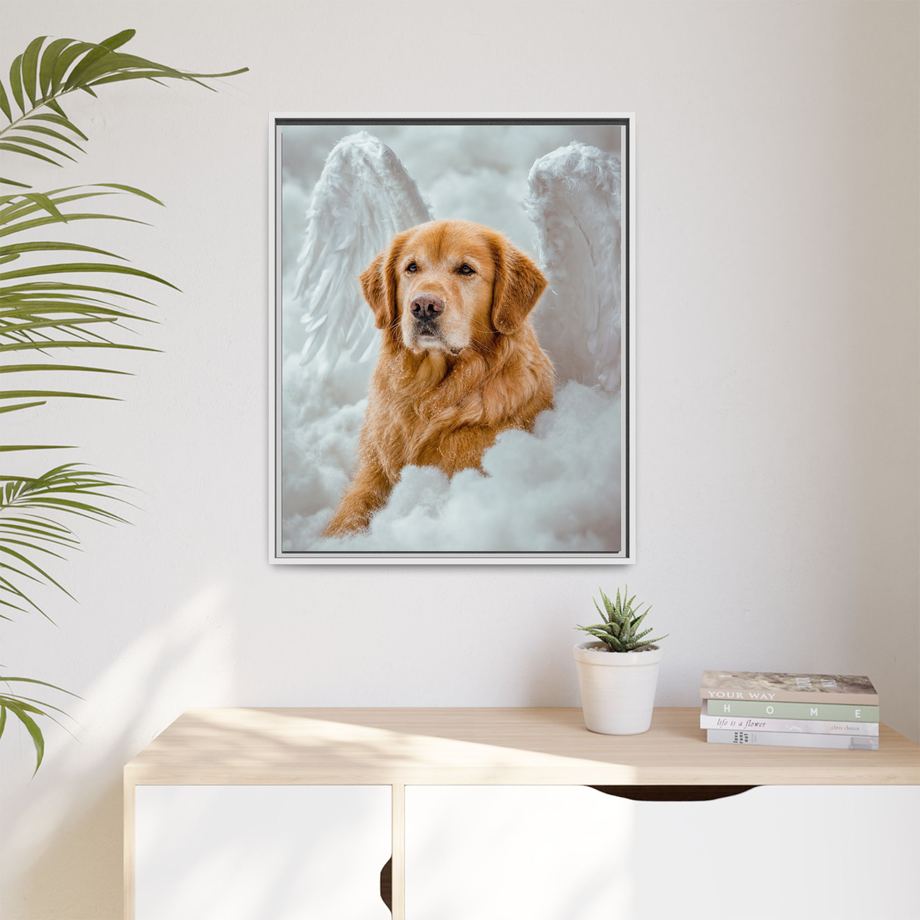Framed 24x30 White context