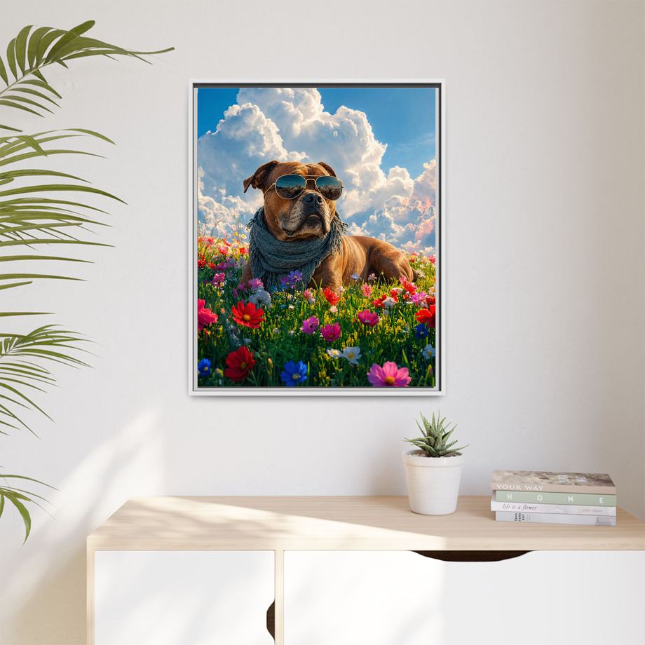 Framed 24x30 White context