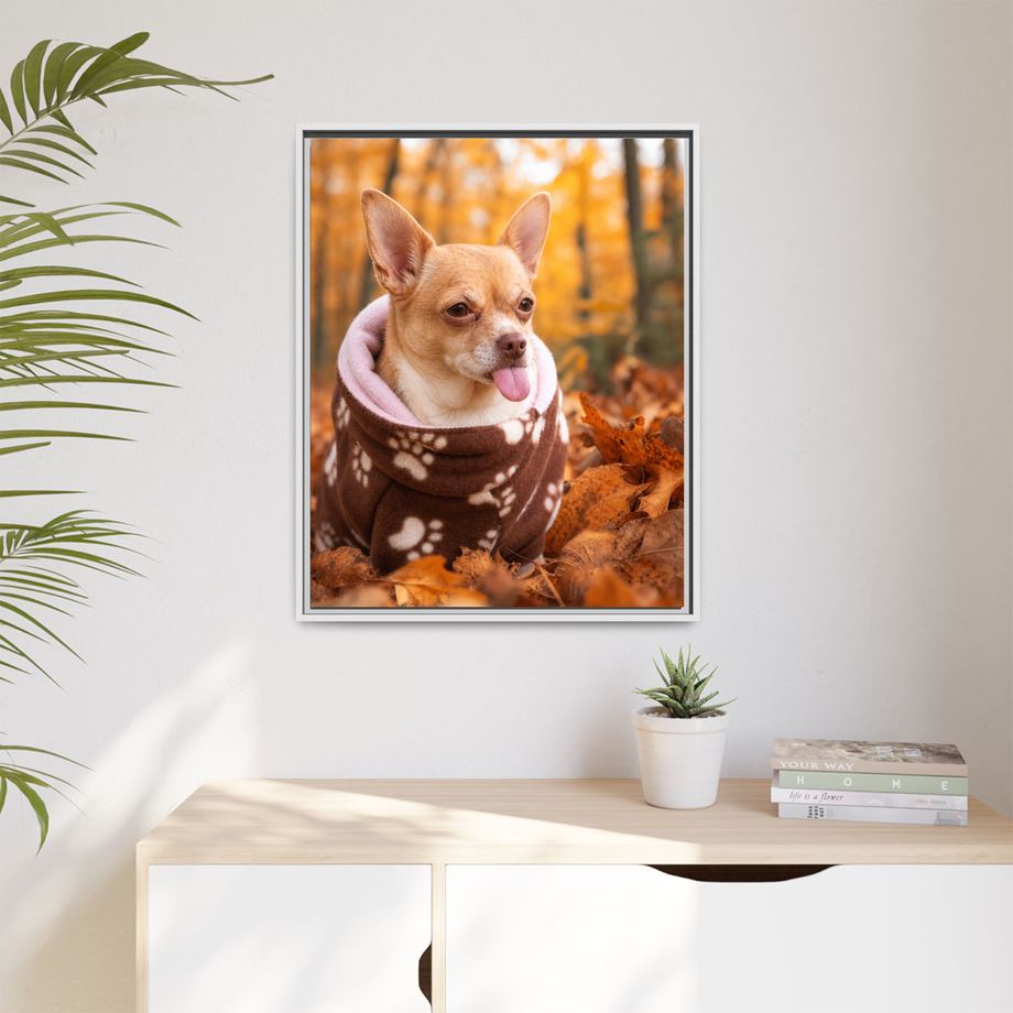 Framed 24x30 White context