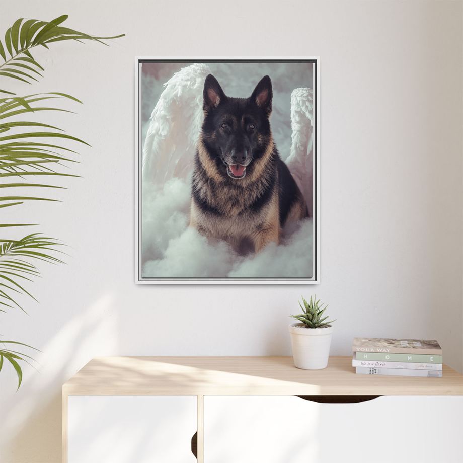 Framed 24x30 White context