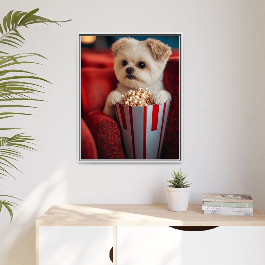 Framed 24x30 White context