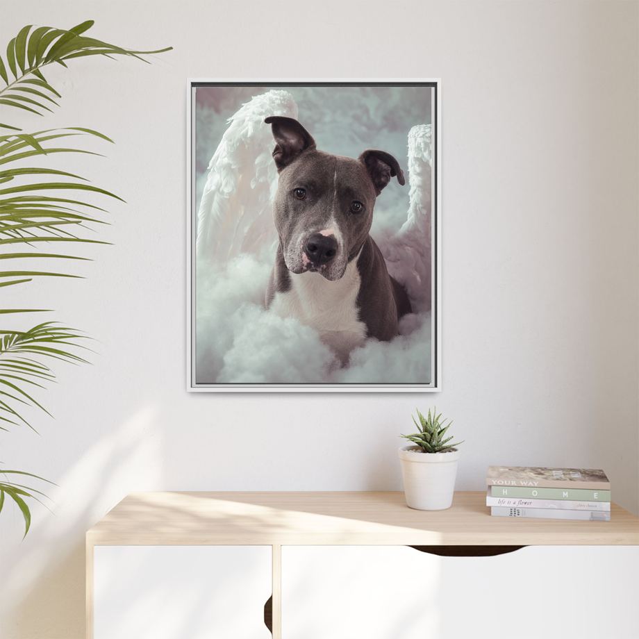Framed 24x30 White context