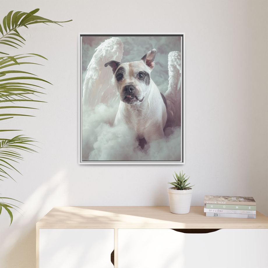 Framed 24x30 White context