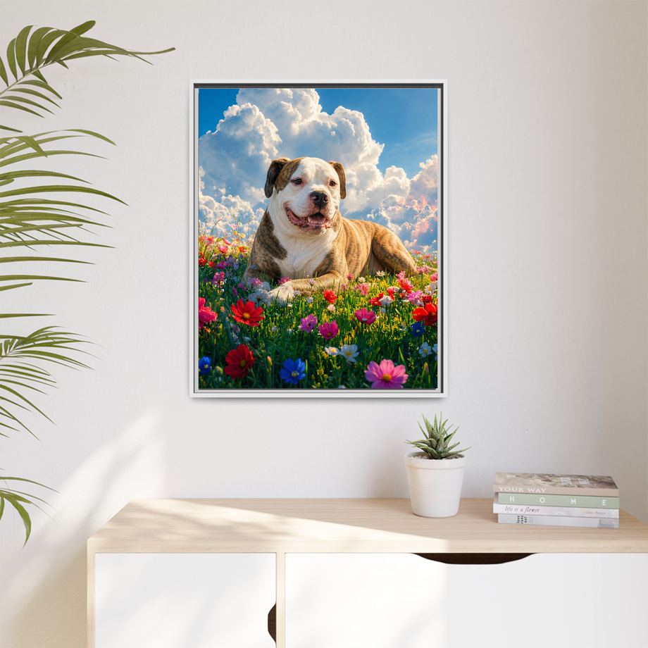 Framed 24x30 White context