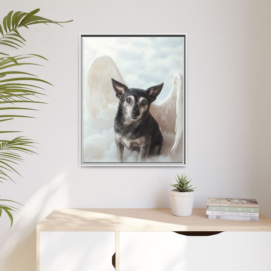 Framed 24x30 White context