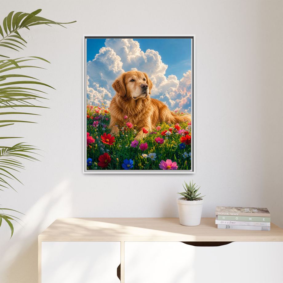 Framed 24x30 White context