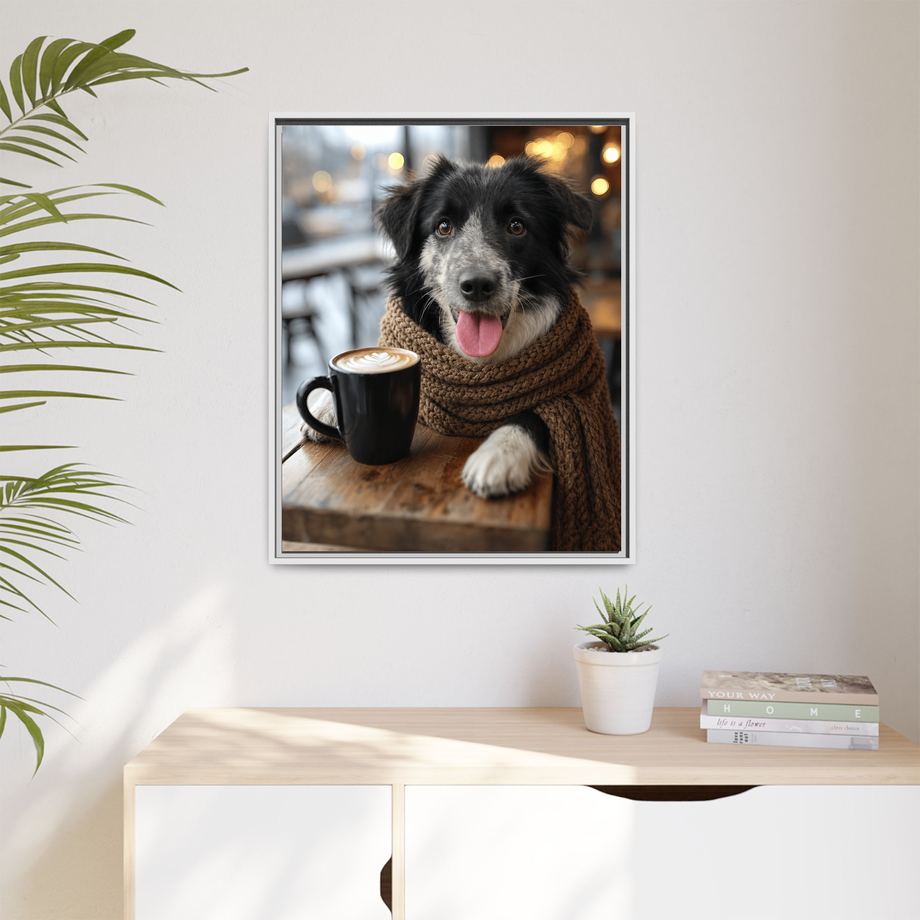Framed 24x30 White context