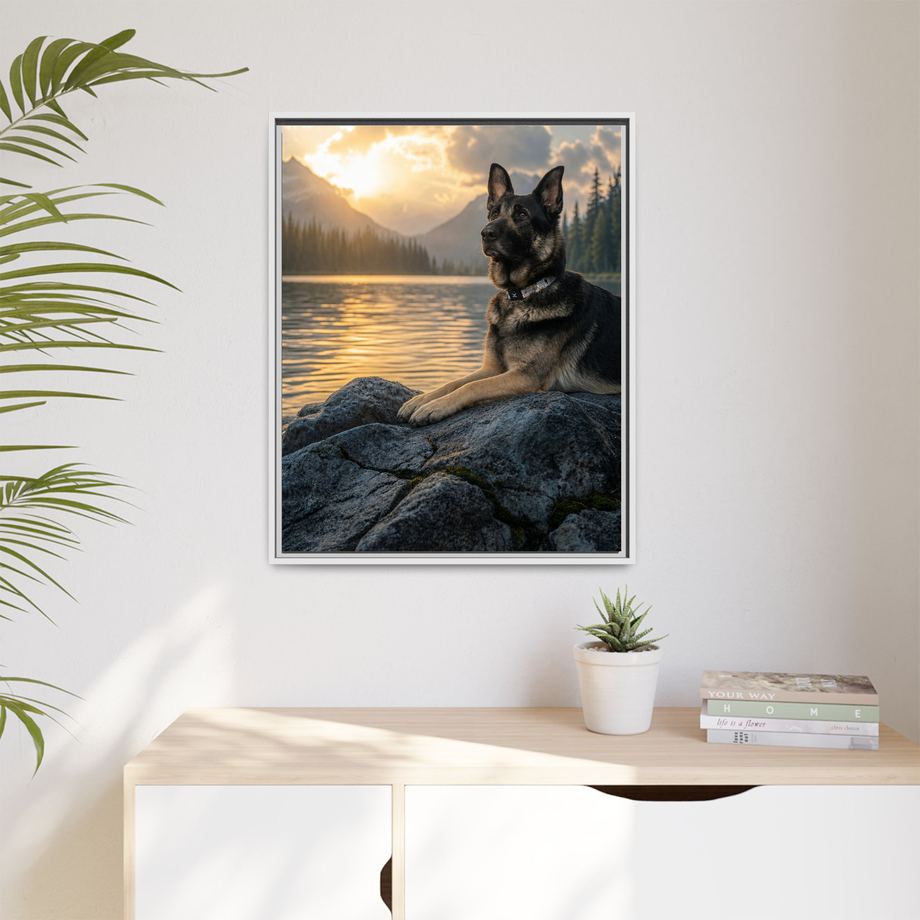 Framed 24x30 White context