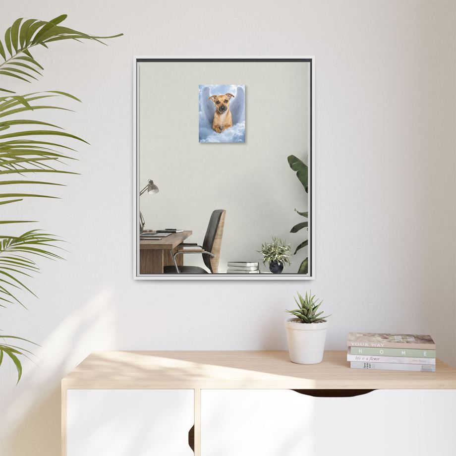 Framed 24x30 White context