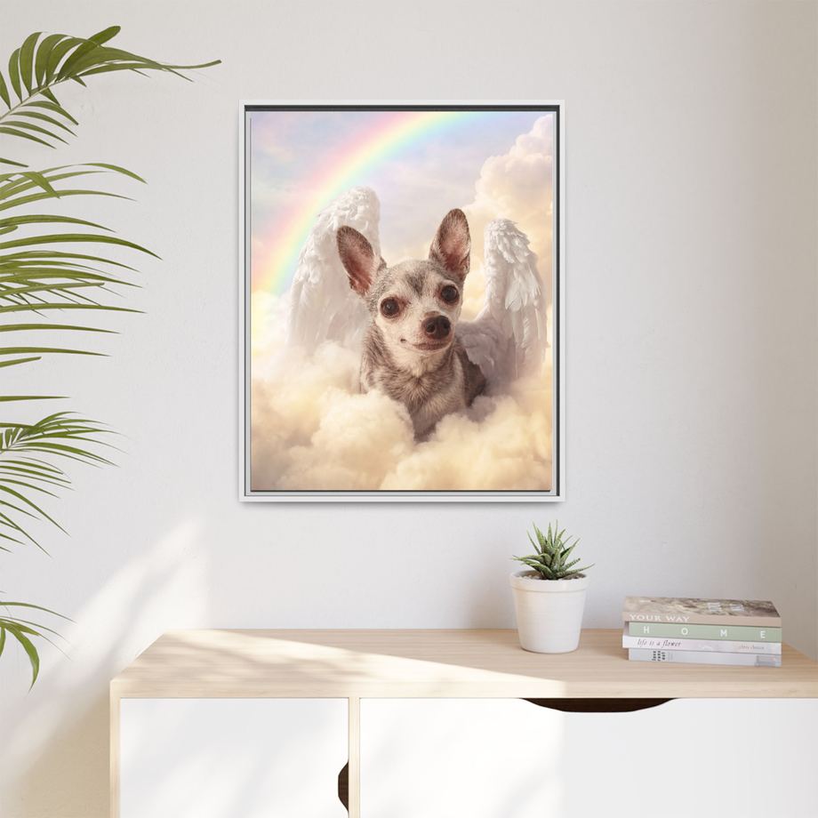 Framed 24x30 White context