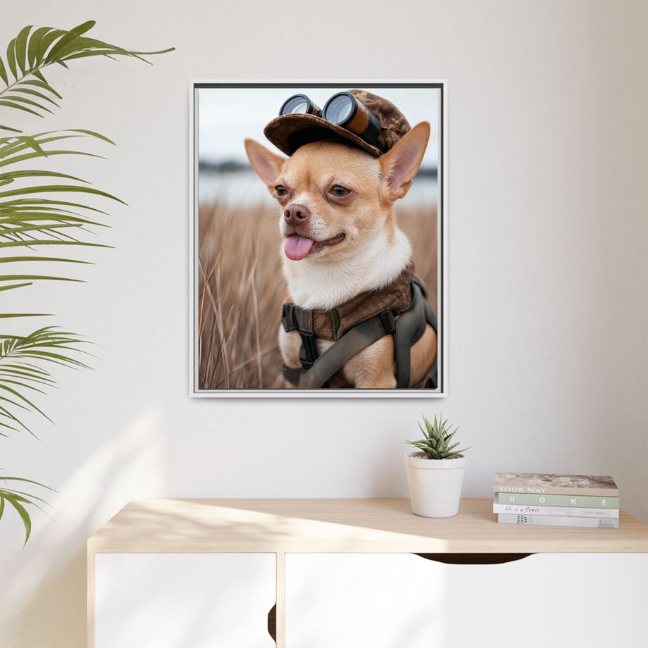 Framed 24x30 White context