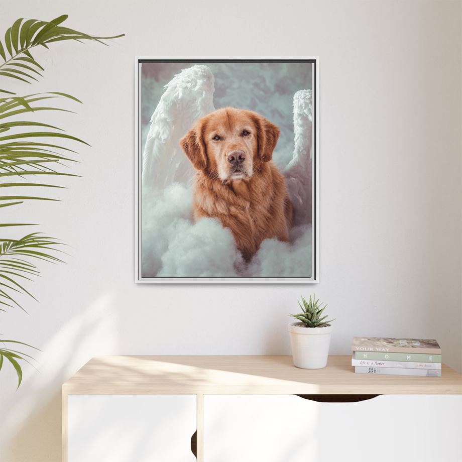 Framed 24x30 White context