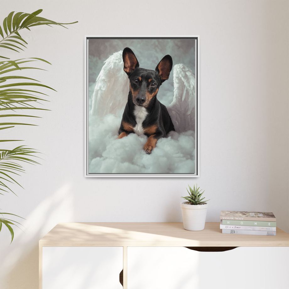 Framed 24x30 White context