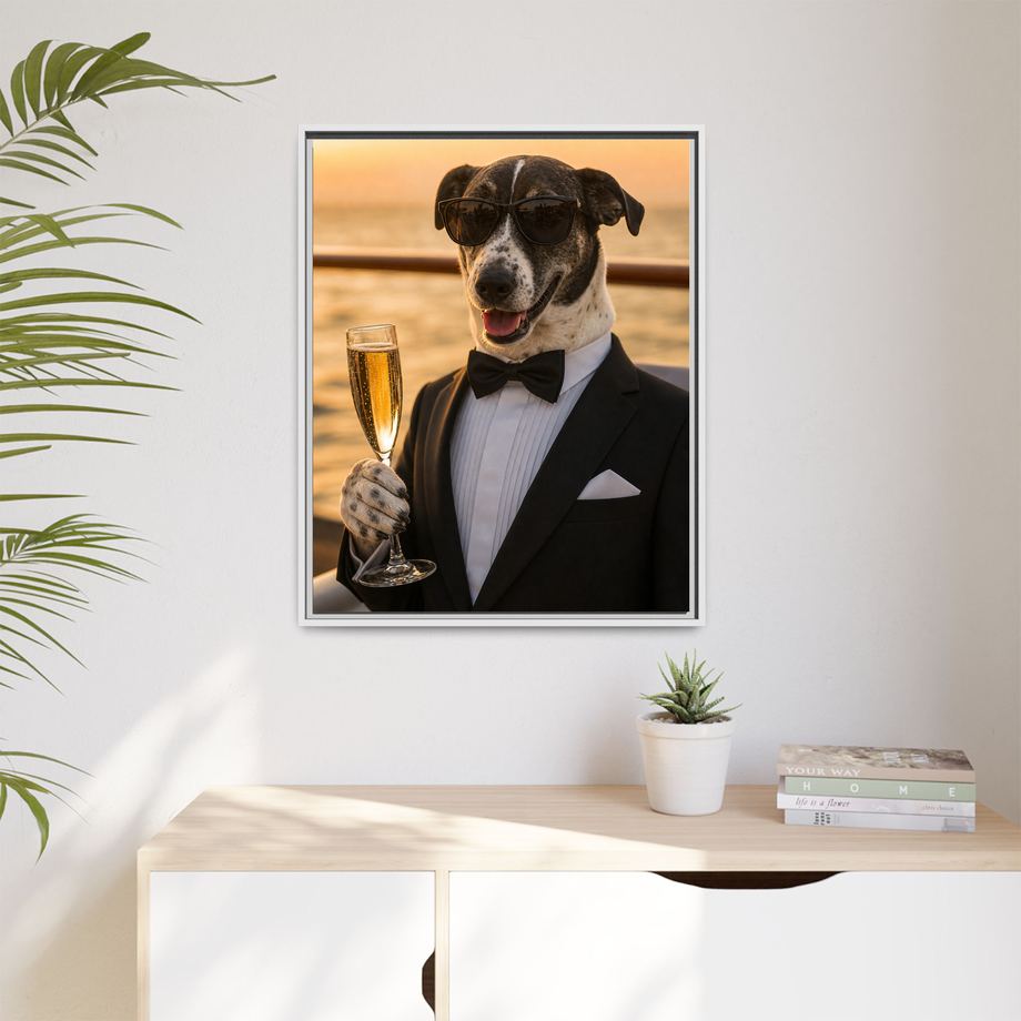 Framed 24x30 White context