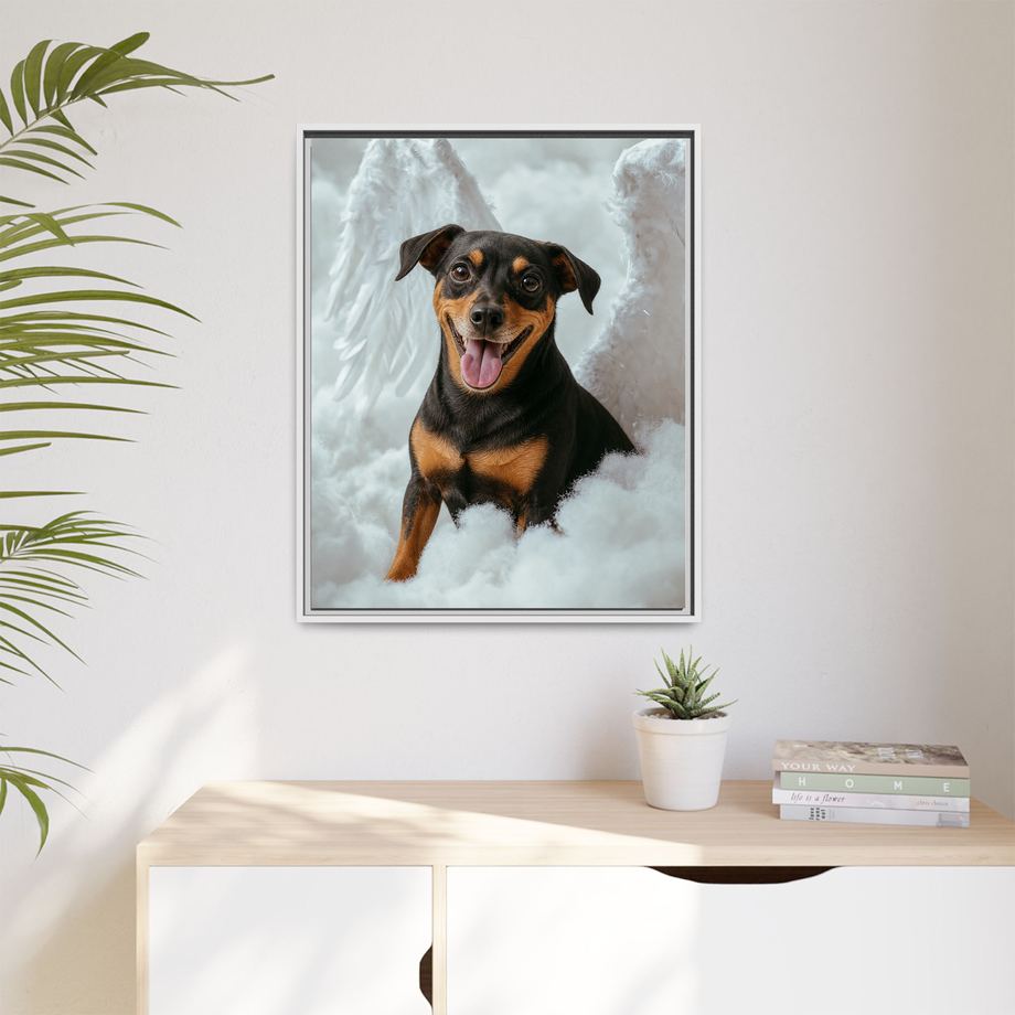 Framed 24x30 White context