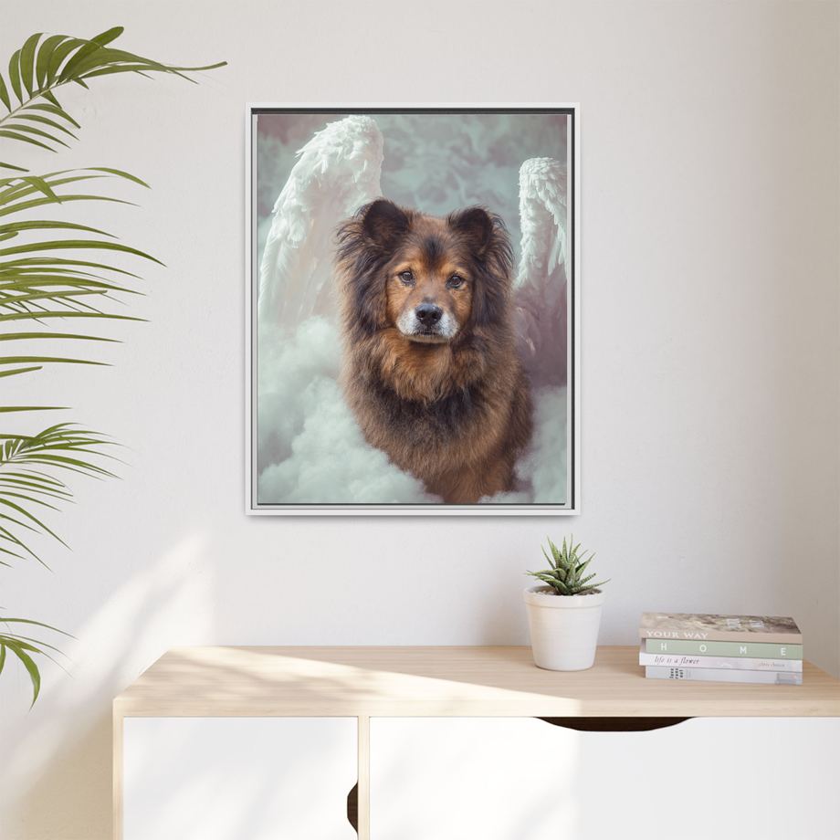 Framed 24x30 White context