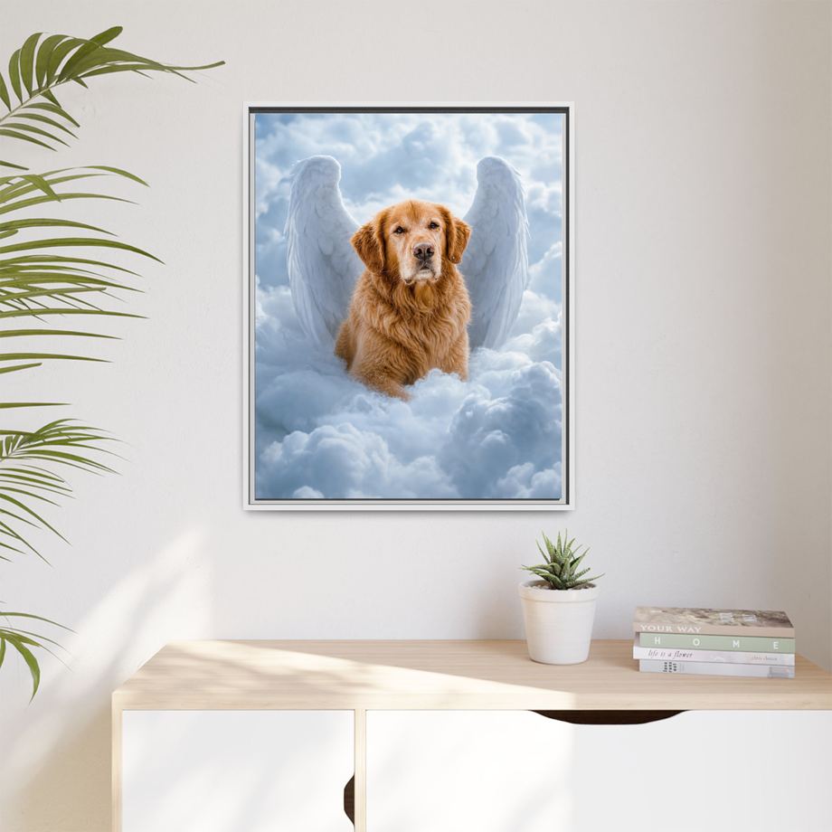 Framed 24x30 White context