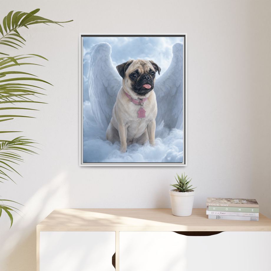 Framed 24x30 White context