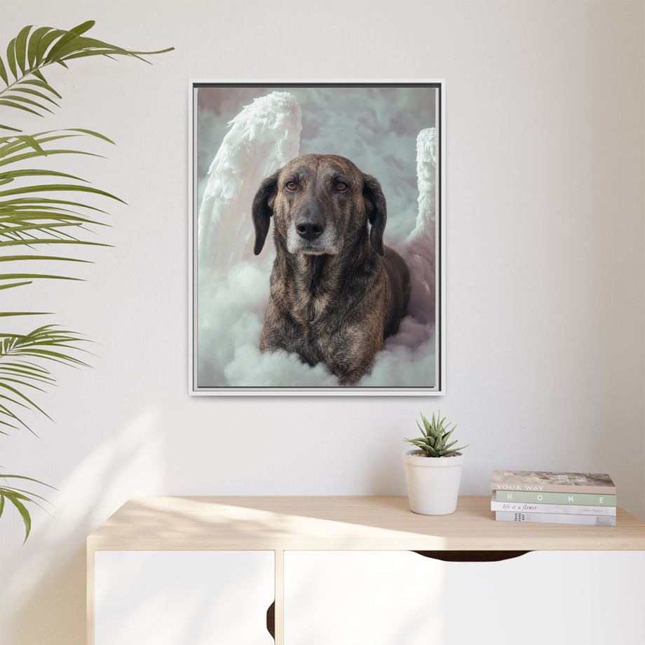 Framed 24x30 White context