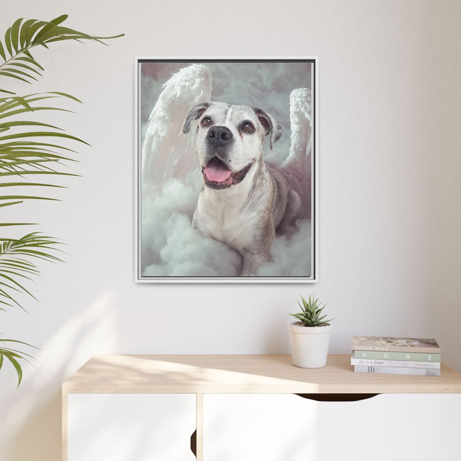 Framed 24x30 White context