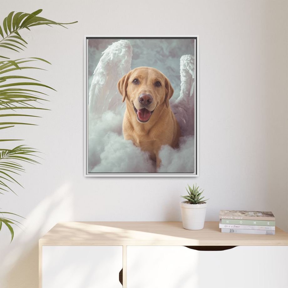 Framed 24x30 White context