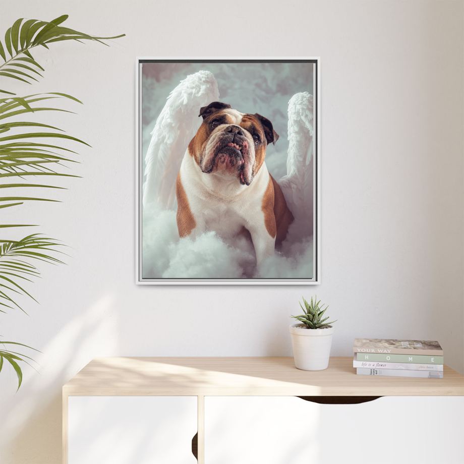 Framed 24x30 White context
