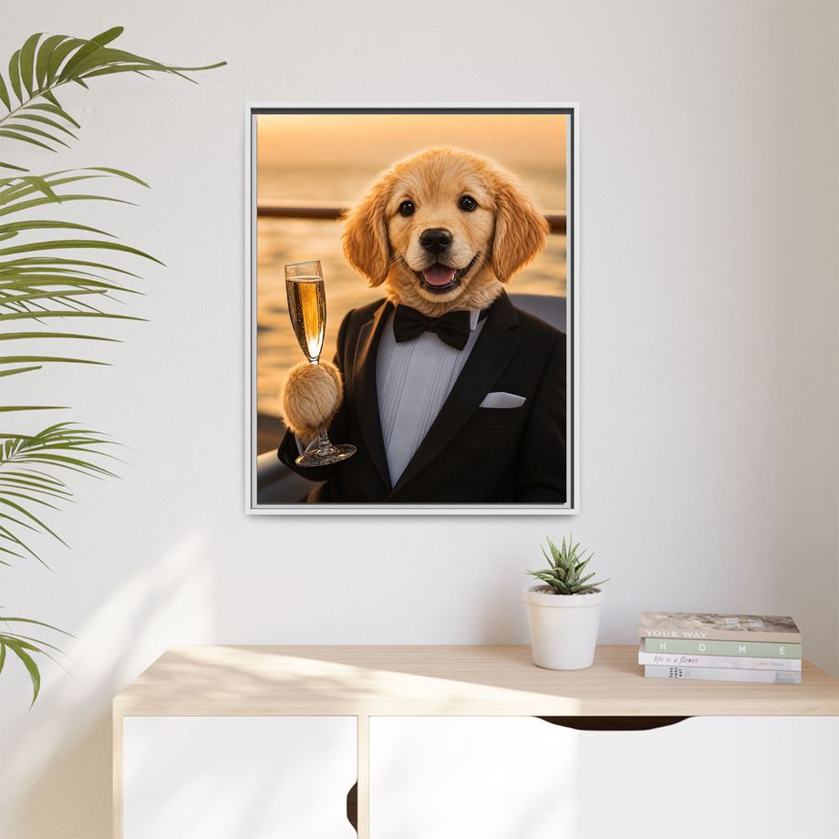 Framed 24x30 White context