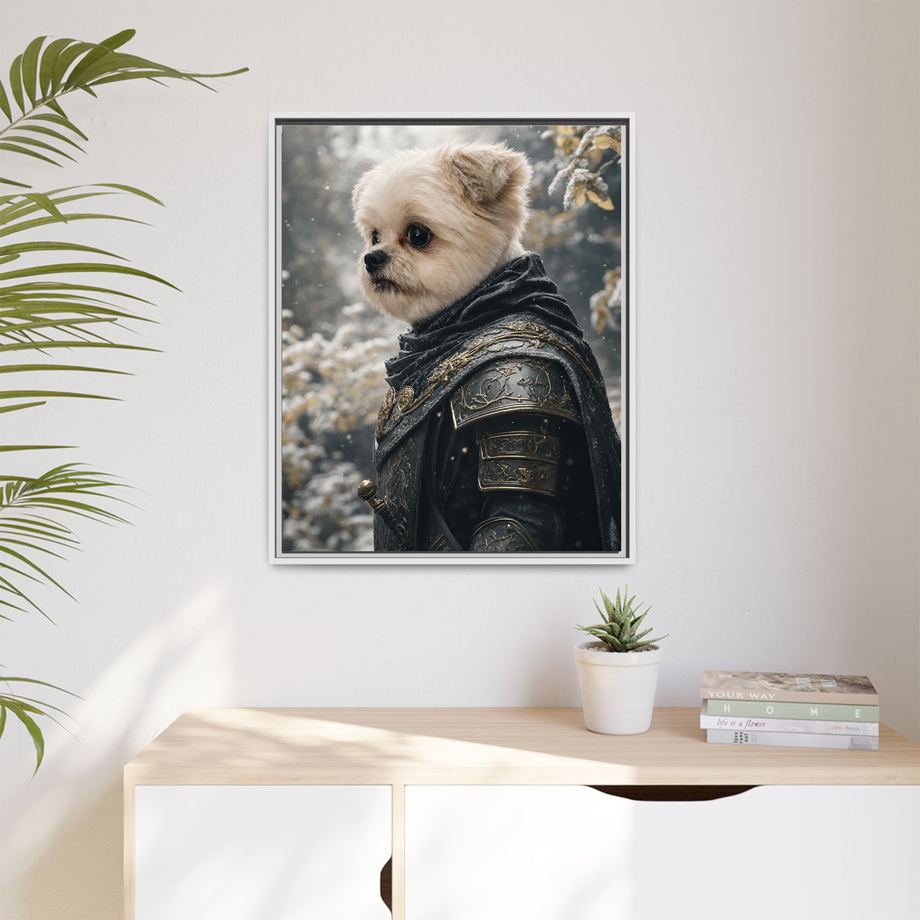 Framed 24x30 White context