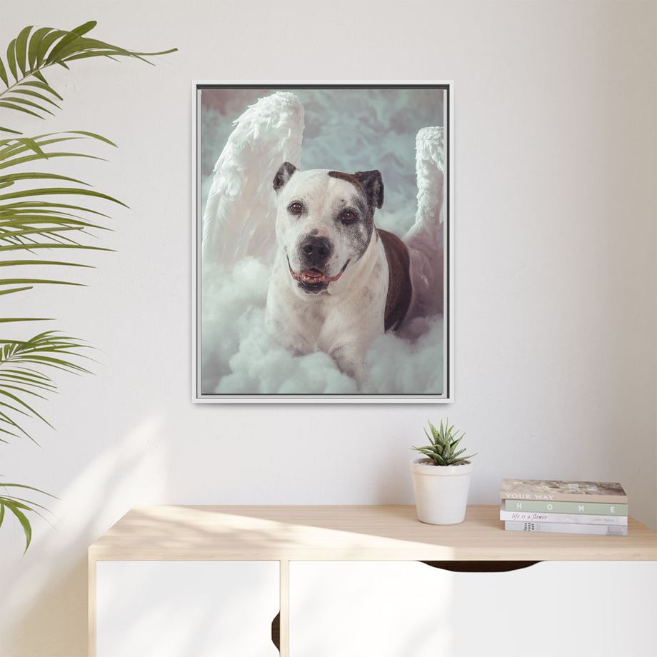 Framed 24x30 White context