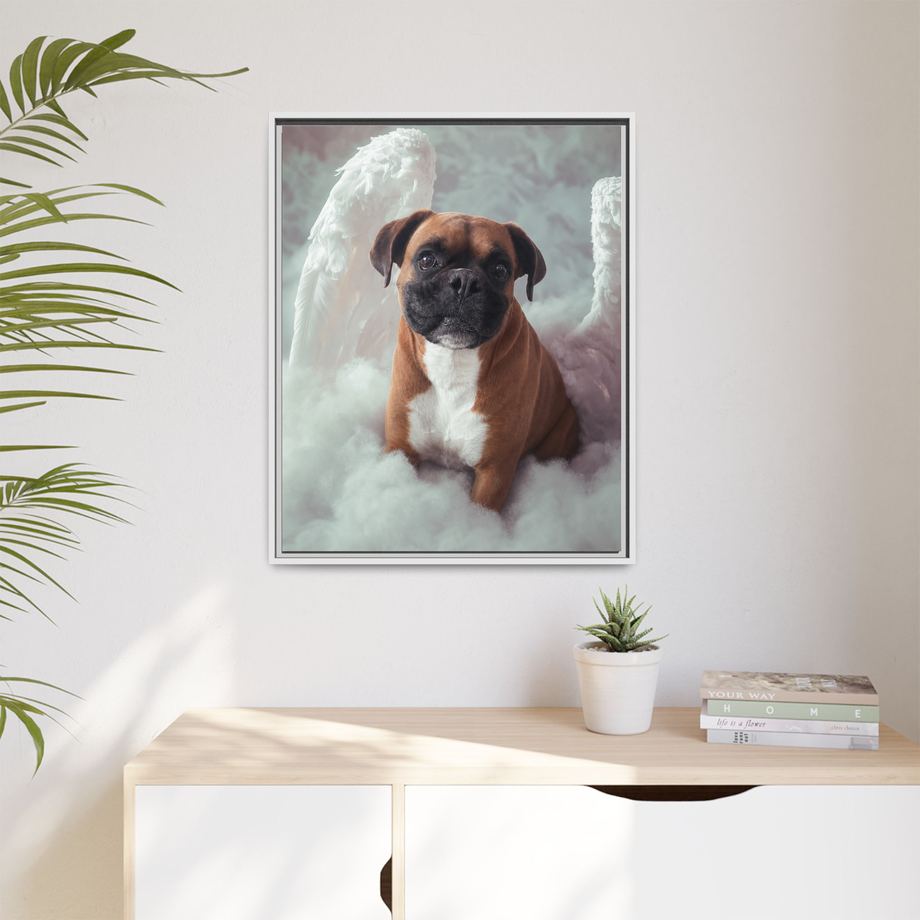 Framed 24x30 White context