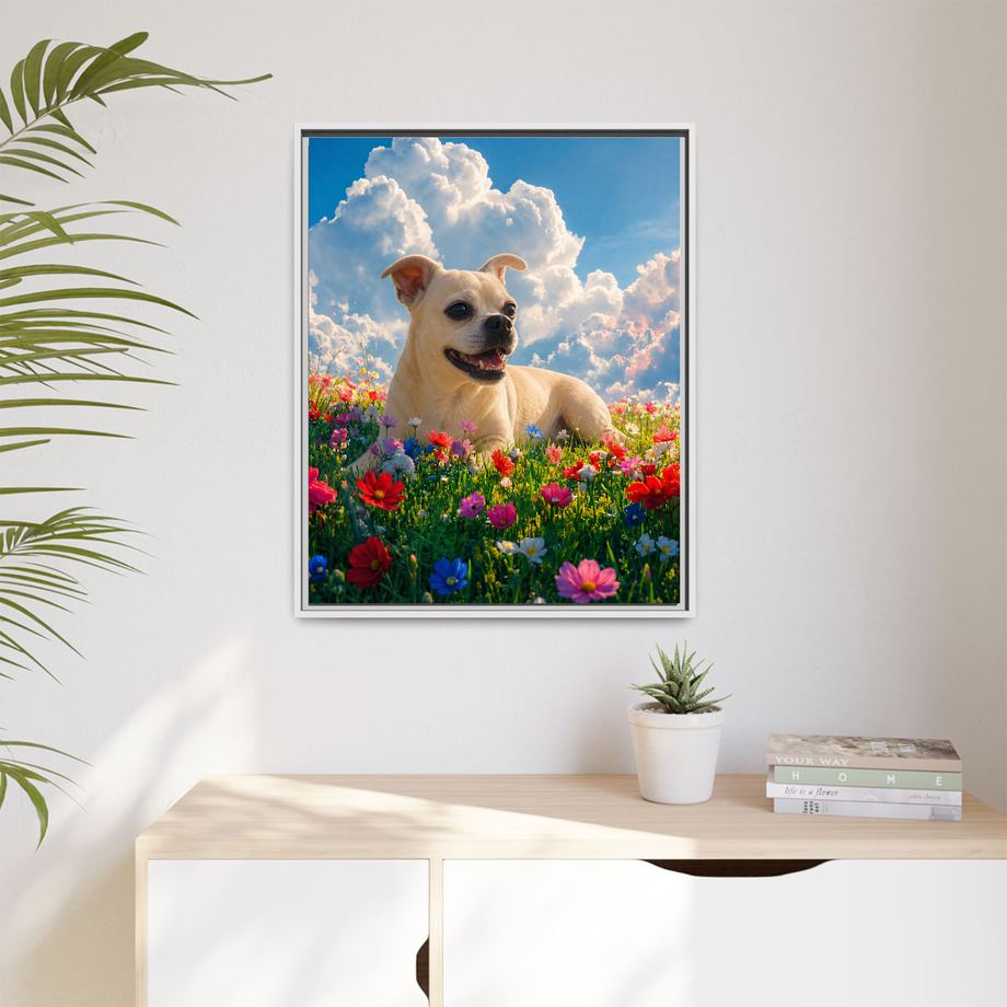 Framed 24x30 White context