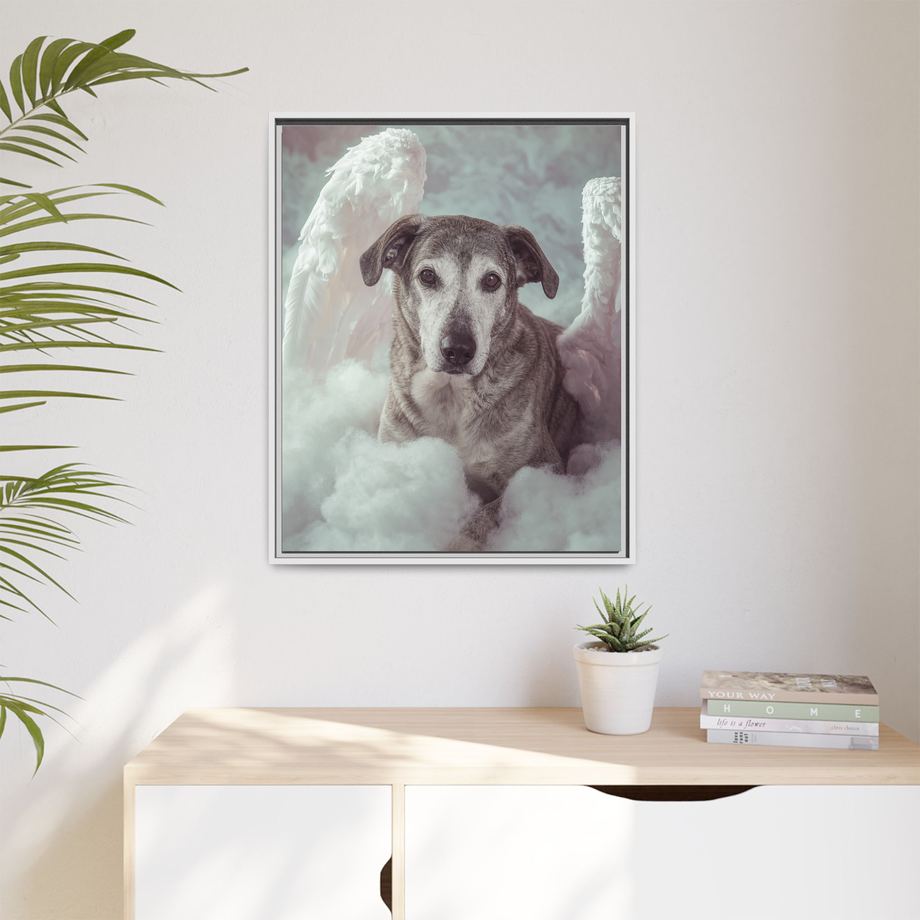 Framed 24x30 White context