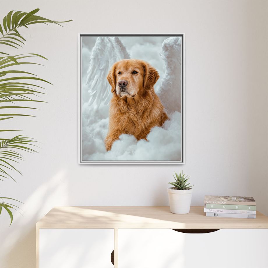 Framed 24x30 White context