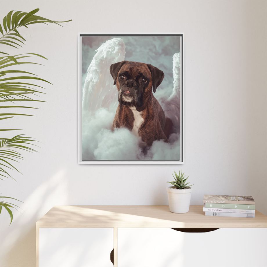 Framed 24x30 White context