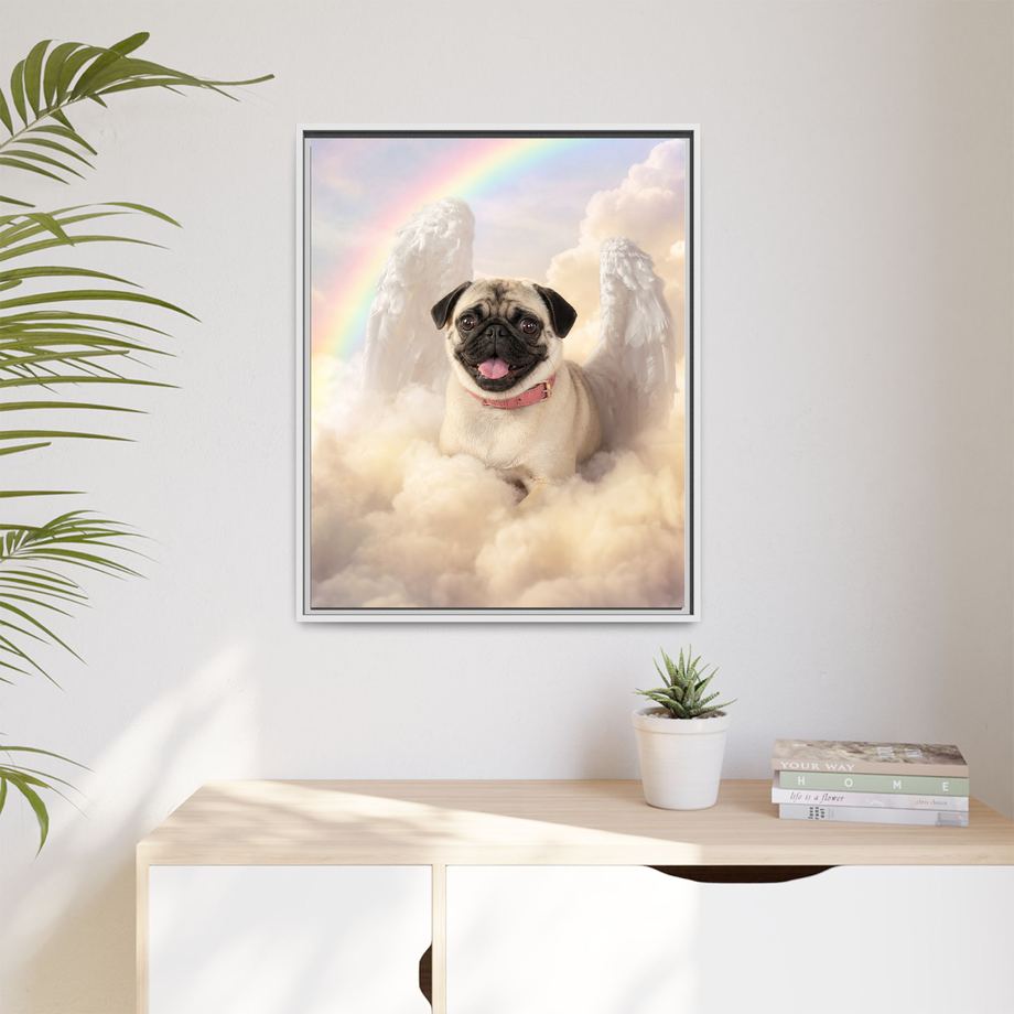 Framed 24x30 White context