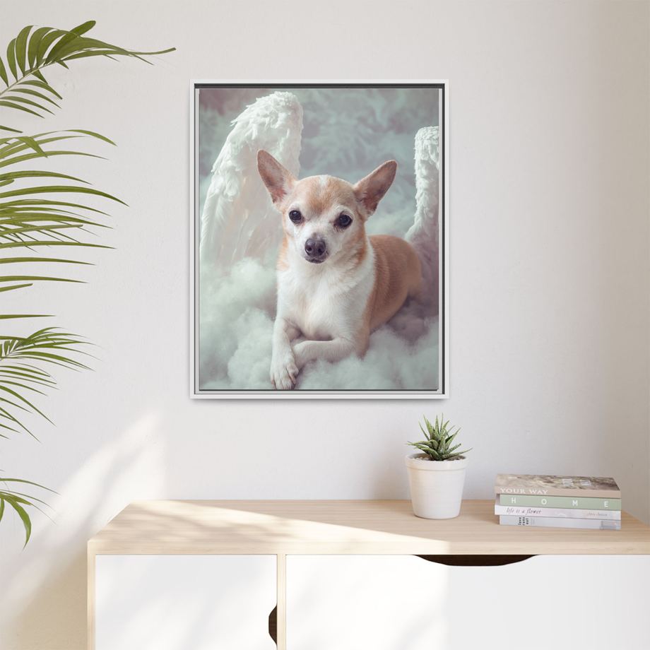 Framed 24x30 White context